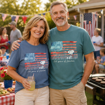 Comfort Colors Watercolor Flag America 250 T-Shirt