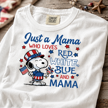 Comfort Colors 250th Anniversary USA Just A Mama T-Shirt