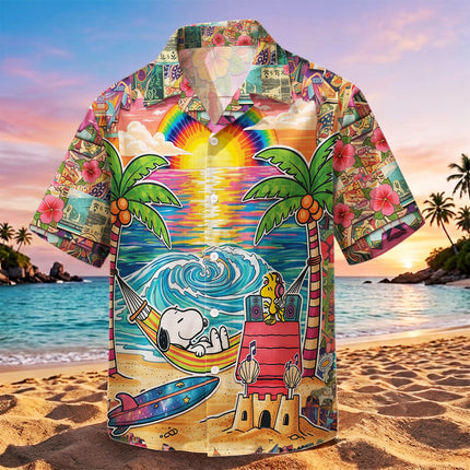 Tropical Beach Sunset Surf Paradise Summer Hawaiian Shirt