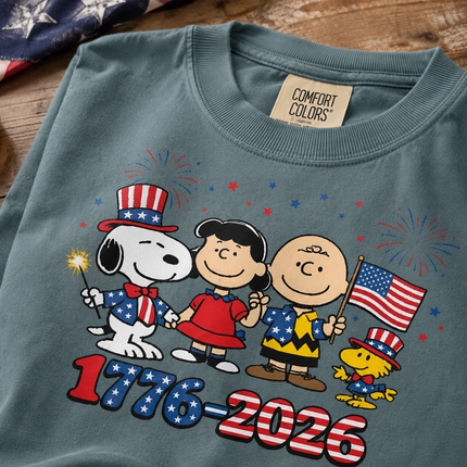 Comfort Colors 1776-2026 Patriotic Squad Fireworks T-Shirt