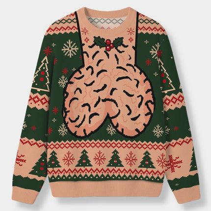 Funny Christmas Balls Ugly Sweatshirt Naughty Holiday Humor