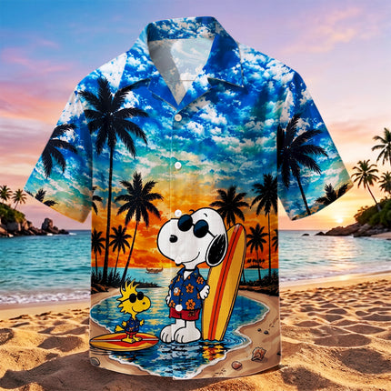 Sunset Tropical Surf Beach Summer Hawaiian Shirt