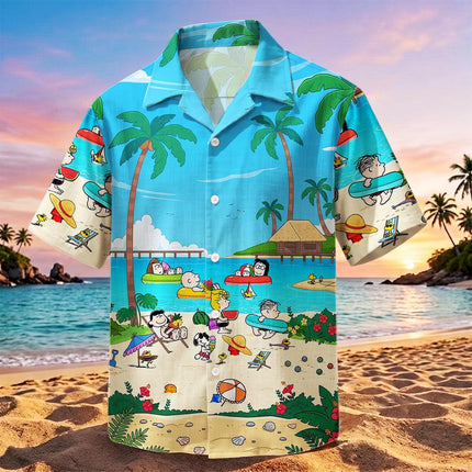 Tropical Island Beach Vacation Summer Hawaiian Shirt