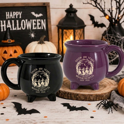 Salem 400 Years Massachusetts Witch Cauldron Mug Halloween