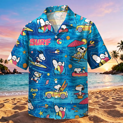 Beach Summer Surf Ocean Adventure Hawaiian Shirt