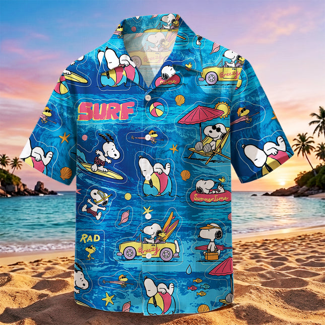 Beach Summer Surf Ocean Adventure Hawaiian Shirt