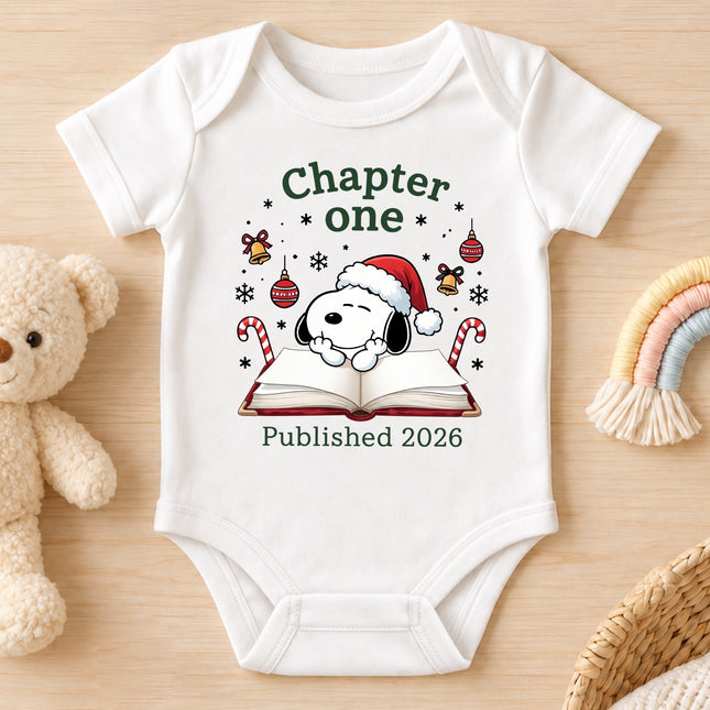 Chapter One Published 2026 Christmas Newborn Outfit Baby Bodysuit
