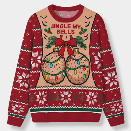 Funny Jingle My Bells Ugly Sweatshirt Christmas Party Gift