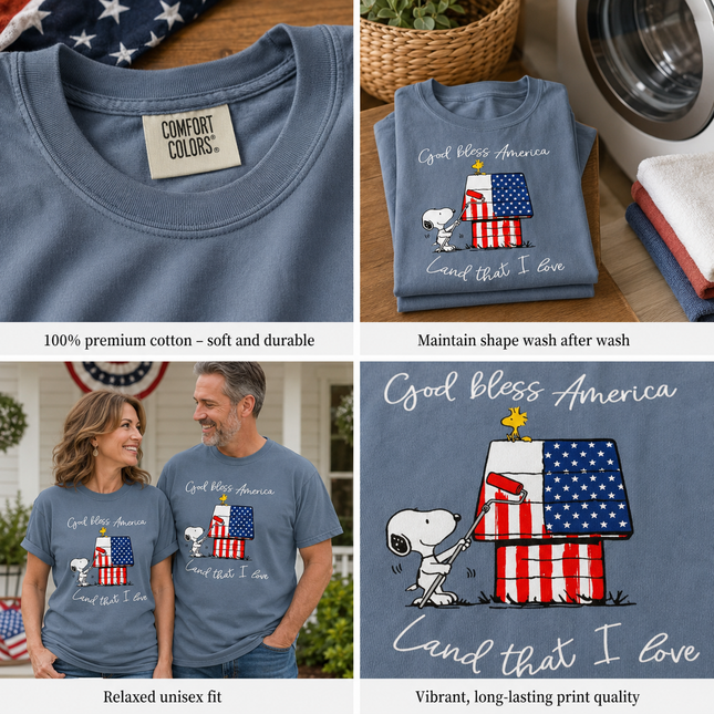 Comfort Colors God Bless America T-Shirt