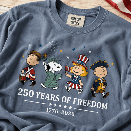 Comfort Colors 250 Years Of Freedom USA Historical Parade Squad T-Shirt