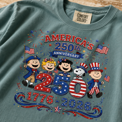 Comfort Colors America 250th Anniversary 1776-2026 Patriotic Friends T-Shirt
