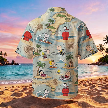 Tropical Island Adventure Beach Summer Hawaiian Shirt