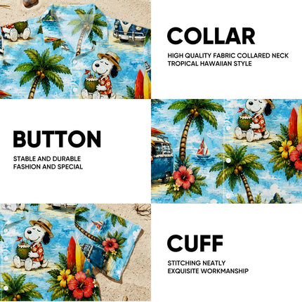 Tropical Road Trip Beach Van Surf Summer Hawaiian Shirt