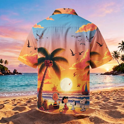 Tropical Sunset Beach Paradise Summer Hawaiian Shirt