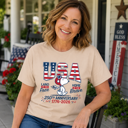 Comfort Colors USA Land Of The Free America 250 T-Shirt