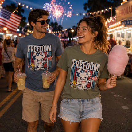 Comfort Colors 250th Anniversary USA Retro Freedom Dog T-Shirt