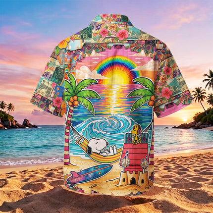 Tropical Beach Sunset Surf Paradise Summer Hawaiian Shirt