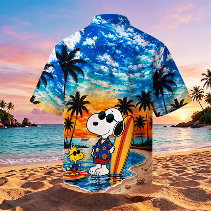 Sunset Tropical Surf Beach Summer Hawaiian Shirt
