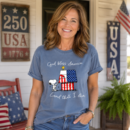 Comfort Colors God Bless America T-Shirt