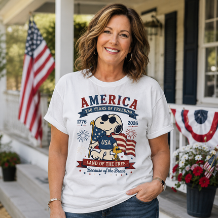 Comfort Colors 250th Anniversary USA Land Of The Free T-Shirt