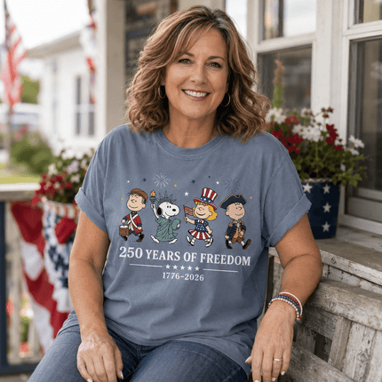 Comfort Colors 250 Years Of Freedom USA Historical Parade Squad T-Shirt