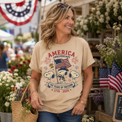 Comfort Colors 250 Years Of Freedom Anniversary T-Shirt