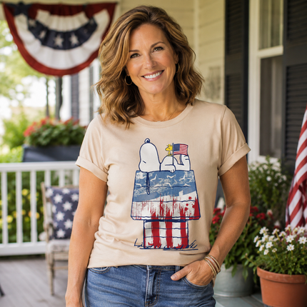 Comfort Colors 250th Anniversary USA Patriotic Doghouse T-Shirt