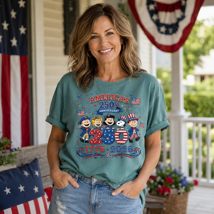 Comfort Colors America 250th Anniversary 1776-2026 Patriotic Friends T-Shirt