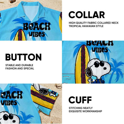 Beach Vibes Tropical Surf Summer Vacation Hawaiian Shirt