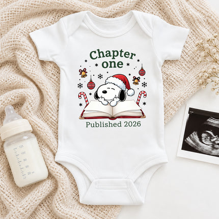 Chapter One Published 2026 Christmas Newborn Outfit Baby Bodysuit