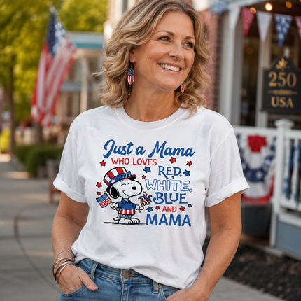Comfort Colors 250th Anniversary USA Just A Mama T-Shirt