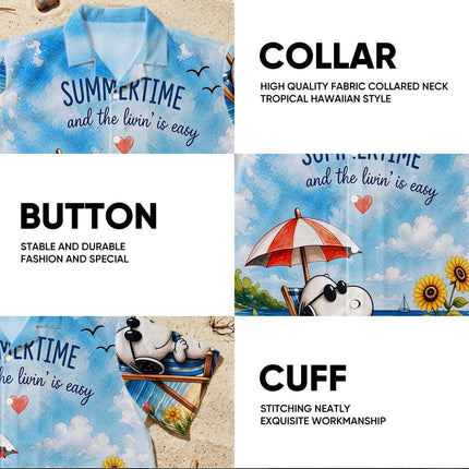 Beach Summer Vacation Relax Tropical Coastal Hawaiian Shirt