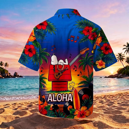 Aloha Tropical Music Beach Summer Hawaiian Shirt