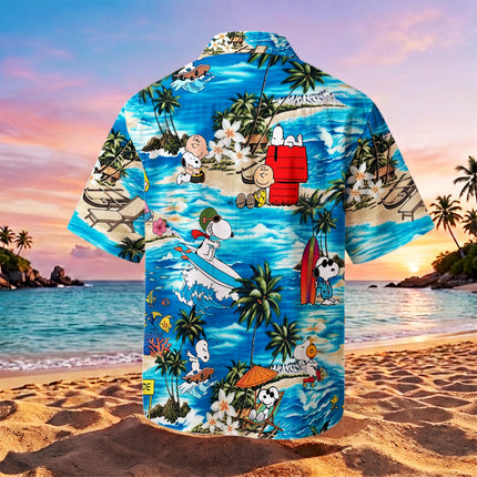 Tropical Island Adventure Surf Beach Summer Hawaiian Shirt