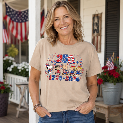 Comfort Colors 250 Years 1776-2026 Patriotic Marching Band T-Shirt
