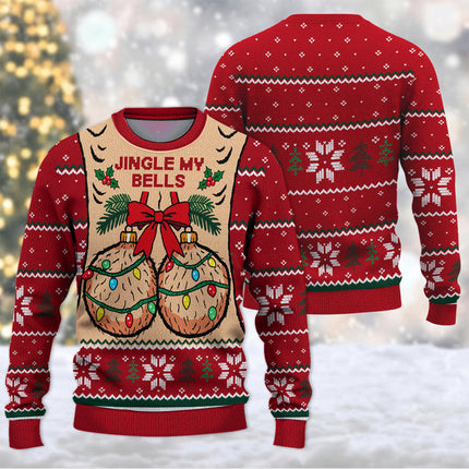 Funny Jingle My Bells Ugly Sweatshirt Christmas Party Gift