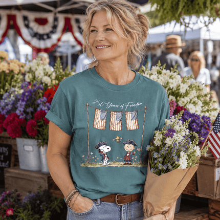 Comfort Colors 250 Years of Freedom USA Colonial Friends T-Shirt