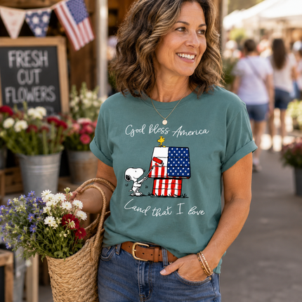 Comfort Colors God Bless America T-Shirt