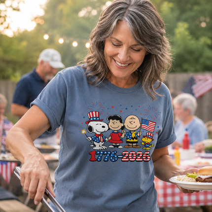 Comfort Colors 1776-2026 Patriotic Squad Fireworks T-Shirt