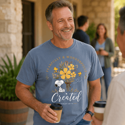 Comfort Colors Fearfully and Wonderfully Created Psalm 139:14 T-Shirt