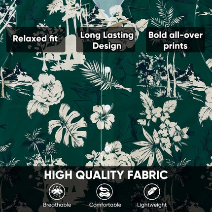 Beach Summer Vintage Tropical Floral Hawaiian Shirt
