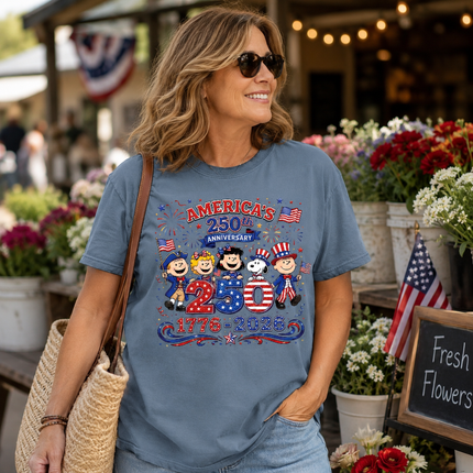 Comfort Colors America 250th Anniversary 1776-2026 Patriotic Friends T-Shirt