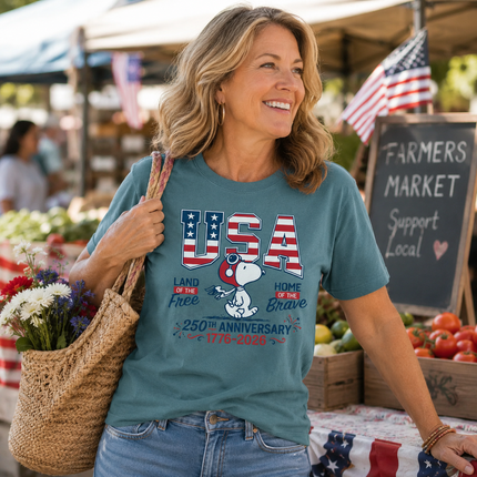 Comfort Colors USA Land Of The Free America 250 T-Shirt