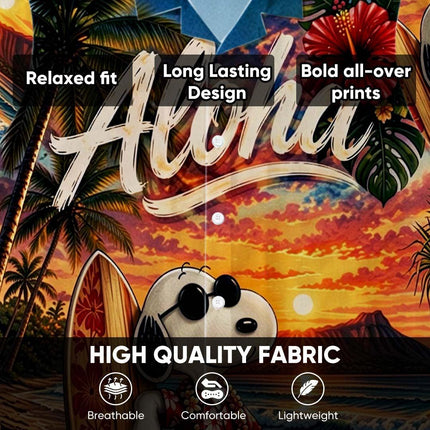 Aloha Tropical Beach Sunset Surf Vacation Hawaiian Shirt