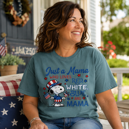Comfort Colors 250th Anniversary USA Just A Mama T-Shirt