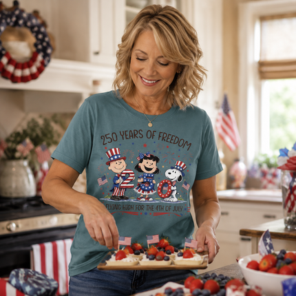 Comfort Colors 250 Years Of Freedom Flying High Patriotic Friends T-Shirt