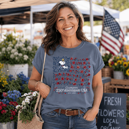 3_9cc52f9d-34fc-4e2f-8513-dc3934f97fc2 - AuraNations - Comfort Colors Celebrating 250th Anniversary USA Floral Vine Flag Dog T-Shirt - Seafoam / S - 250TH ANNIVERSARY, ALL, COMFORT COLORS, NO CUSTOM, PRODUCTS, SNPY, TSHIRT