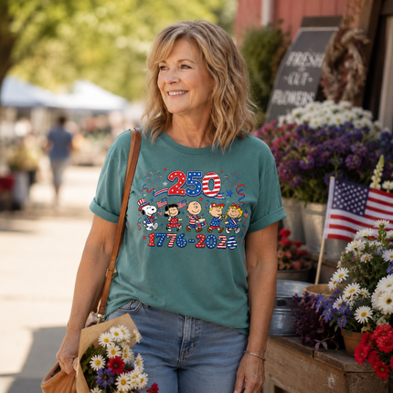 Comfort Colors 250 Years 1776-2026 Patriotic Marching Band T-Shirt