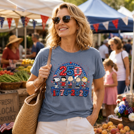 Comfort Colors 1776-2026 250 Years Patriotic Friends Parade T-Shirt
