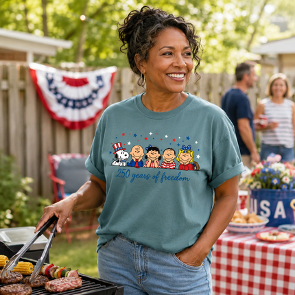 Comfort Colors 250 Years Of Freedom Friends T-Shirt